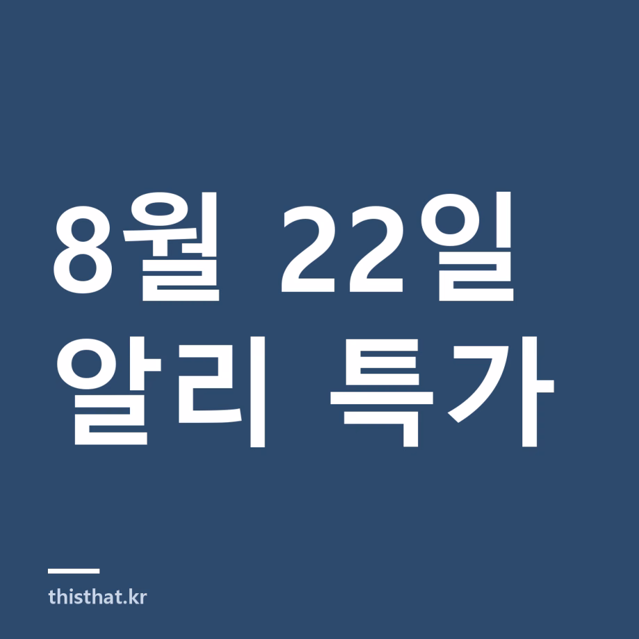 알리 특가 정리 8월 22일 — 이어폰·전동드라이버·에어펌프 12종 8월 22일 알리 특가